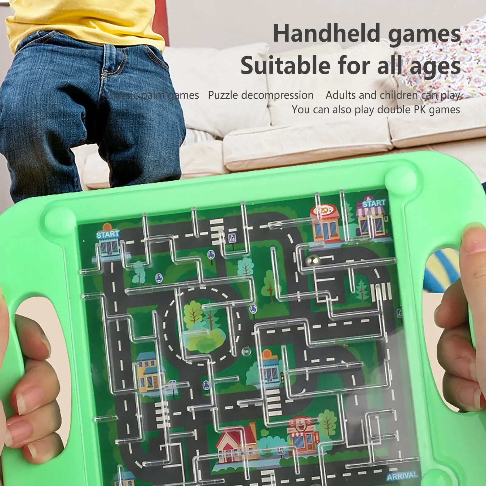 Labyrinthe de marche sur les paumes, jouet Puzzle pour enfants, entraînement à la mémoire de Concentration d'équilibre des étudiants, cadeau d'éducation de la petite enfance