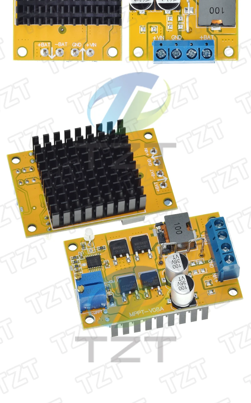 TZT 1/3 Stück 5A MPPT Solarladeregler, Solarladesteuerung, Batterieladung 9V 12V 24V mit Automatischer Umschaltung – Detail 5