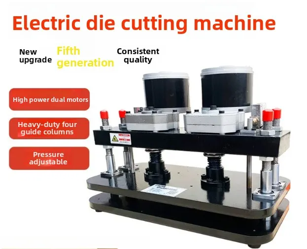 Electric Die Cutting Machine 3 Ton Manual Press for Leather Fabric Sponge Cutting