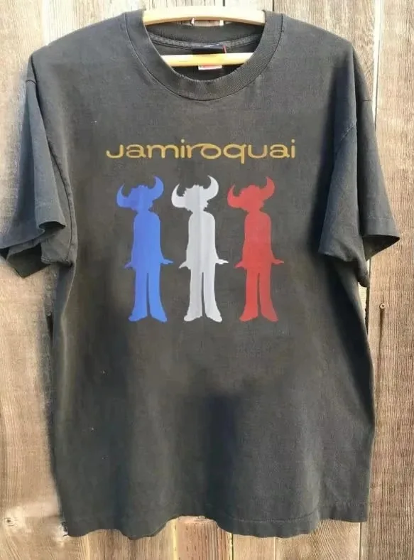 Jamiroquai Band's Album T-shirt Rock Streetwear Oversized American