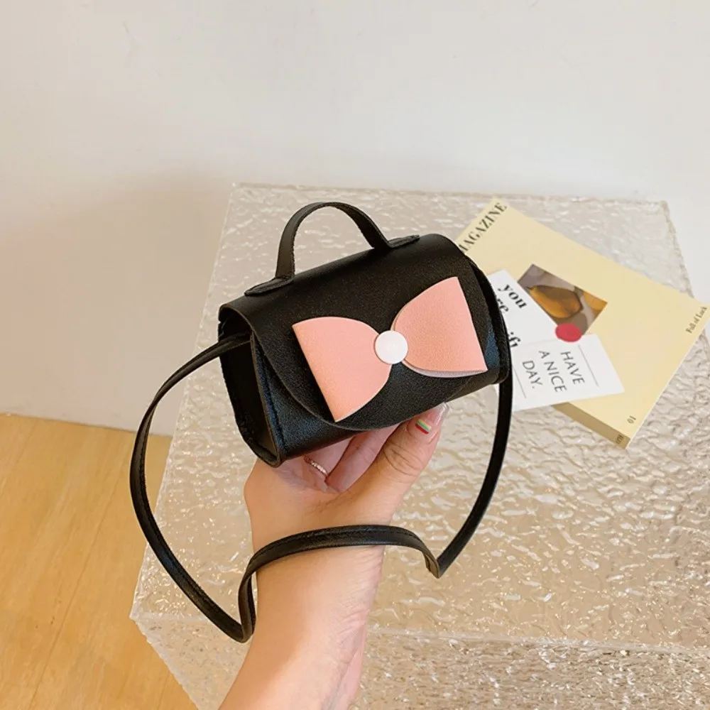

Party Cute Bowknot Crossbody Bag Trendy Small Size Single Shoulder Bag Cartoon Design PU Material Square Bag Casual Wear