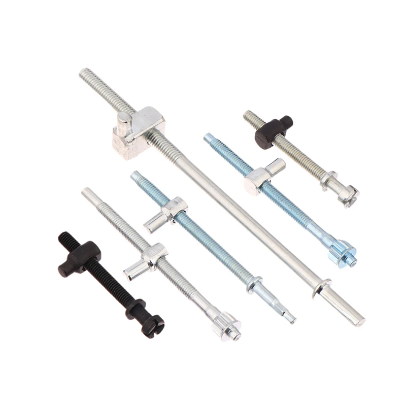 สกรูปรับความตึงโซ่เลื่อยโลหะ สกรูปรับความตึงโซ่ สีดำ/สีเทาเงิน โลหะ สำหรับเลื่อยไฟฟ้า 5016/6018