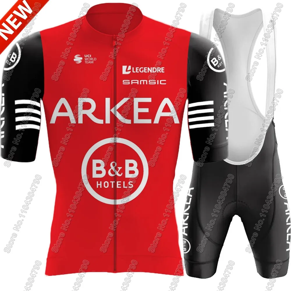 ARKEA B&B HOTELS 2025 Cycling Jersey Set Short Sleeve Men Samic France Clothing Road Bike Shirts Suit Bicycle Bib Shorts MTB