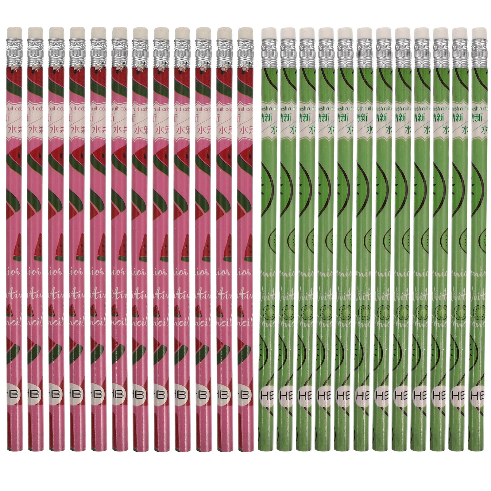 

24 Pcs Cartoon Pattern Pencil Pencils Colored Fun Premium Wood Desk with Erasers Funny Wooden Sketch