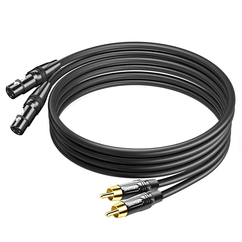 Kabel audio 2RCA męski na 2XLR żeński Podwójny XLR żeński na podwójny męski przewód audio RCA do wzmacniacza mikrofonowego miksera itp