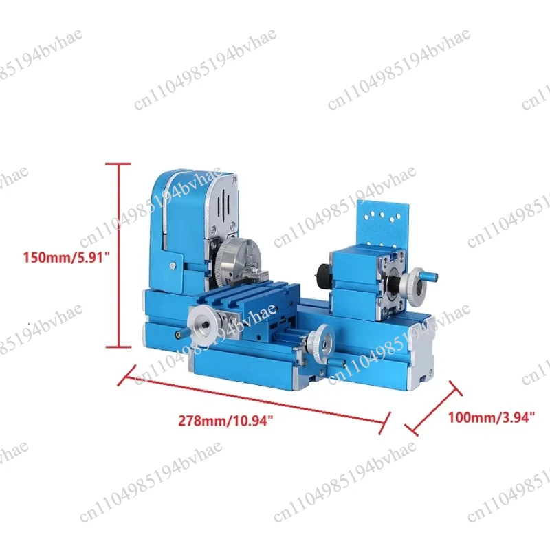 Small metal rotary lathe, 24W 10000r/min motor