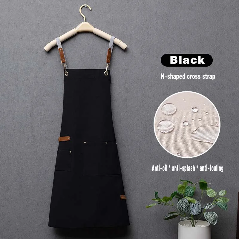 Customize Company LOGO Restaurant Work Cloth Waterproof Oil Resistant and Durable Fabric Wearable All Seasons Sleeveless Apron