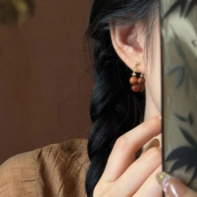 New Eaglewood Earrings For Women Design Natural Aroma Wooden Earrings Lightweight Daily Wear Unique Cultural Gift For Her