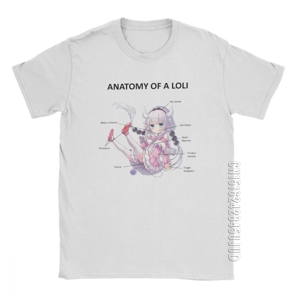 Anatomy Of A Kanna T-Shirts For Men Kamui Chan Kobayashi Funny Cotton Male Tees Crewneck Camisetas T Shirt Plus Size Clothes