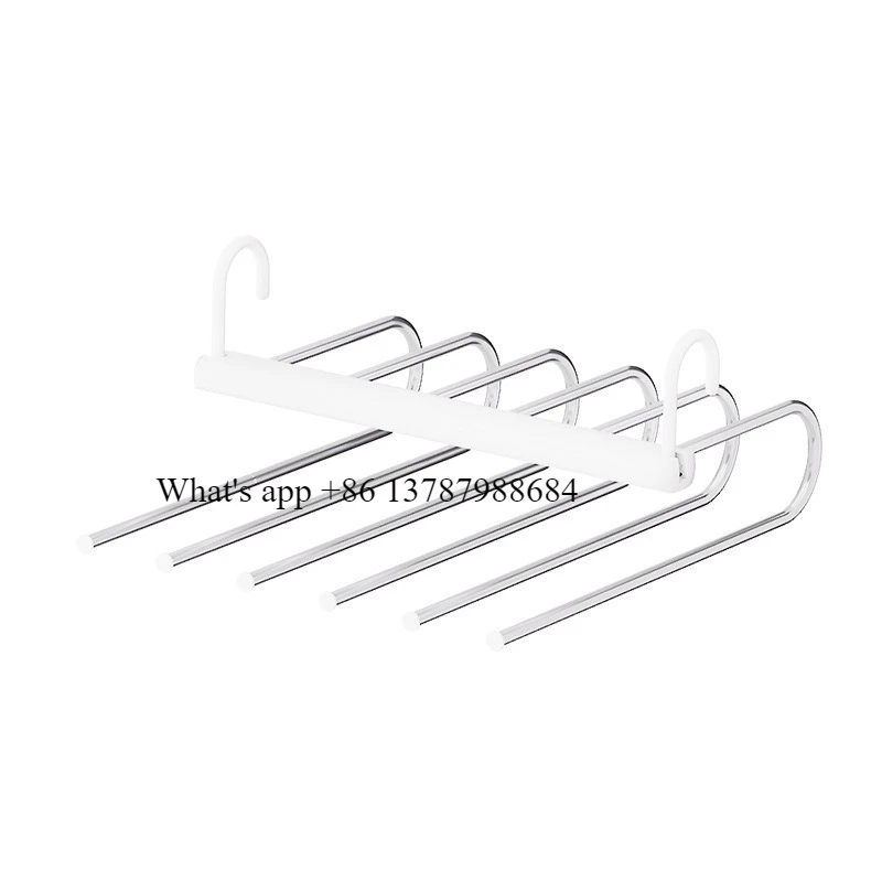 Folding Pants Rack, Multi-layer Household Pants Rack, Seamless Pants Clip, Wardrobe Specific Storage Tool