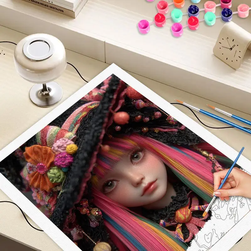 

CHENISTORY картина по номерам зимние наборы лошадей для взрослых ручная роспись DIY краска по номерам животное снег на холсте домашний декор