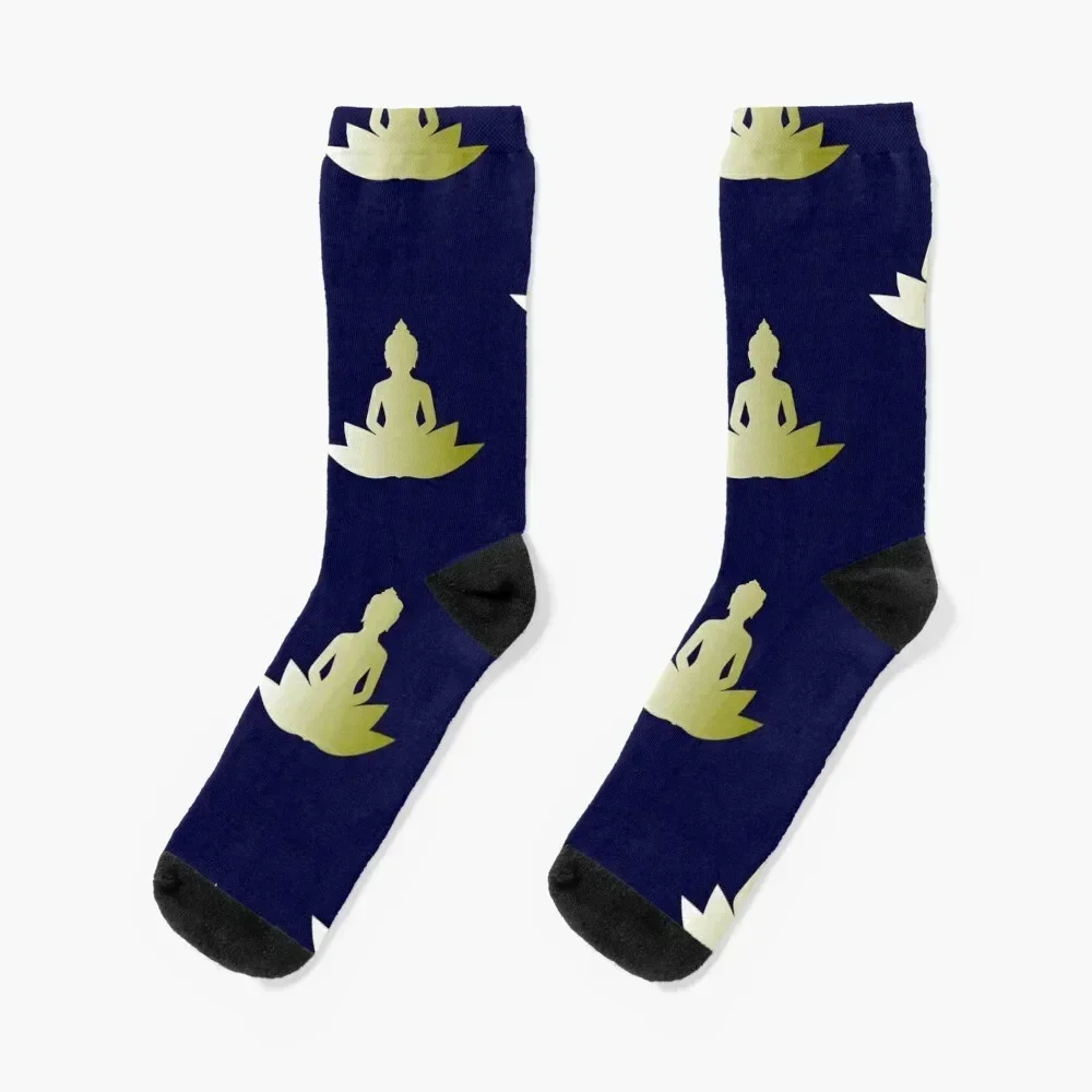 Golden Buddha (Gautama Buddha) Socks Antiskid soccer luxury Ladies Socks Men's