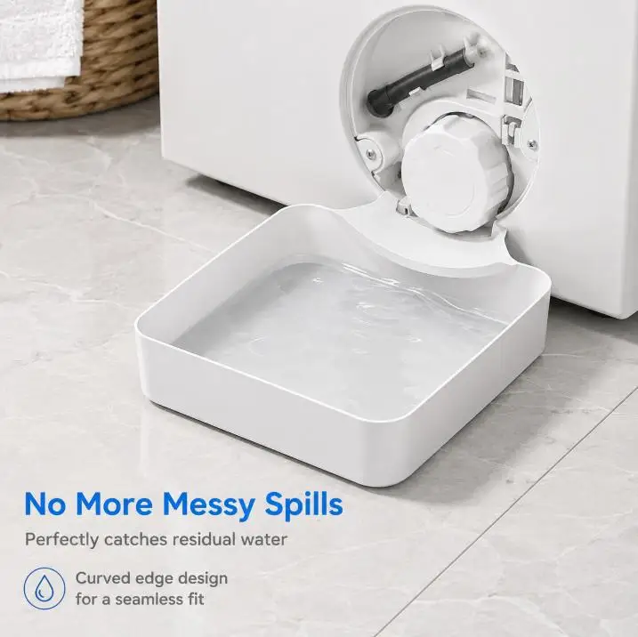 No Overflow, Lint Filter and Foreign Object Collection Drip Tray, Clean Laundry 1 Washing Machine Drain Water Collection Tray