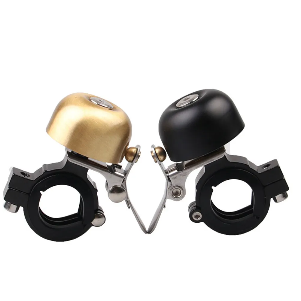 

1Pcs Vintage Copper Bike Bell Loud Crisp Sound Alert Horn for Mountain Road Folding Bikes Easy Thumb Ring Anti-Rust
