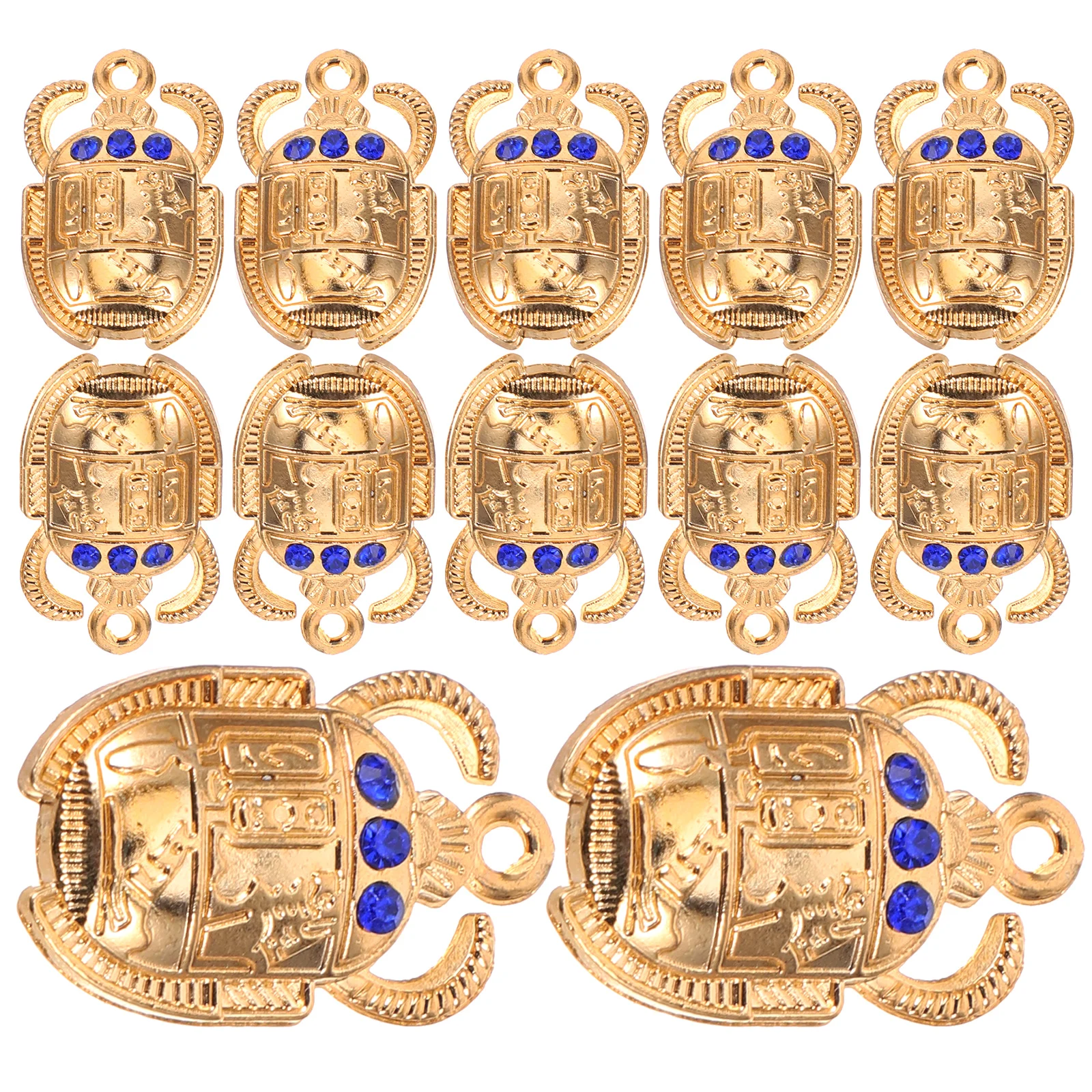 

20 Pcs Scarab Beetle Pendant Alloy Charm for DIY Jewelry Making Bracelet Necklace Accessories Golden Color