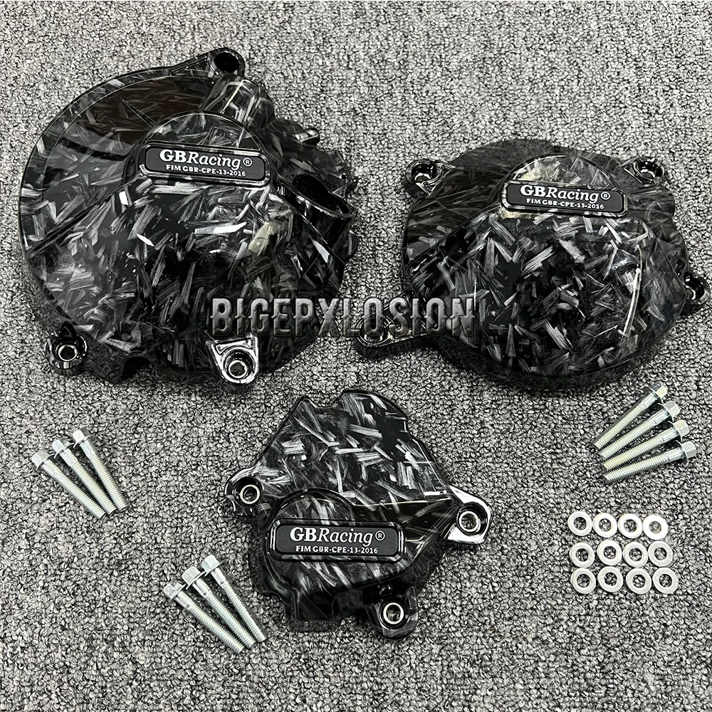 Carbon Fiber Printing GB Racing Motorcycles Engine Covers Protectors For HONDA CBR1000RR-R & CBR1000R-RR SP 2020 2021- 2023 2024