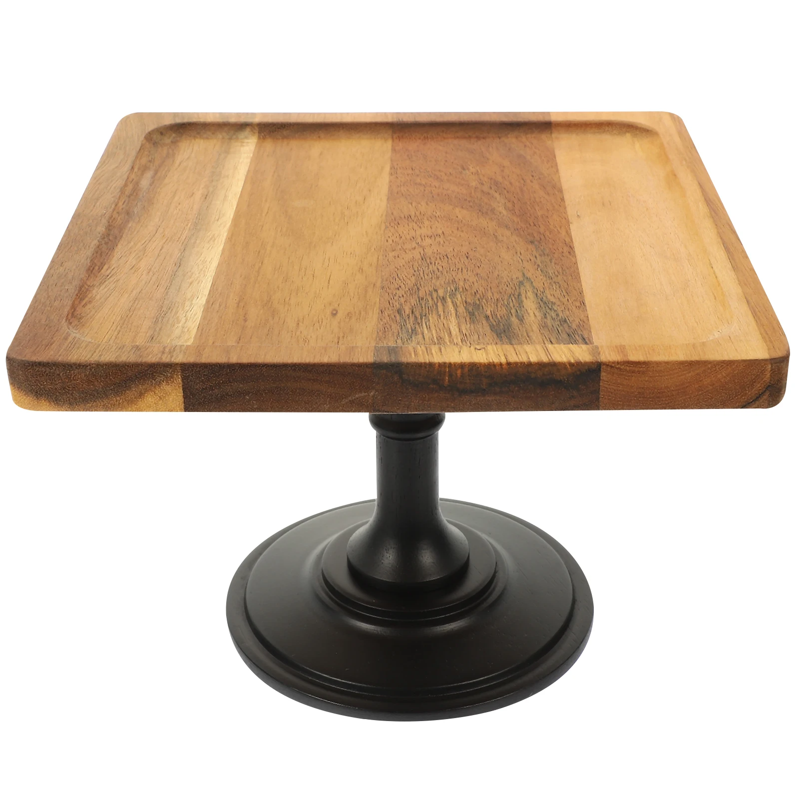 

Cake Stand Decorative Dessert Tray for Wedding Party Tiered Serving Plate High Base Cake Holder Wood Plastic Material