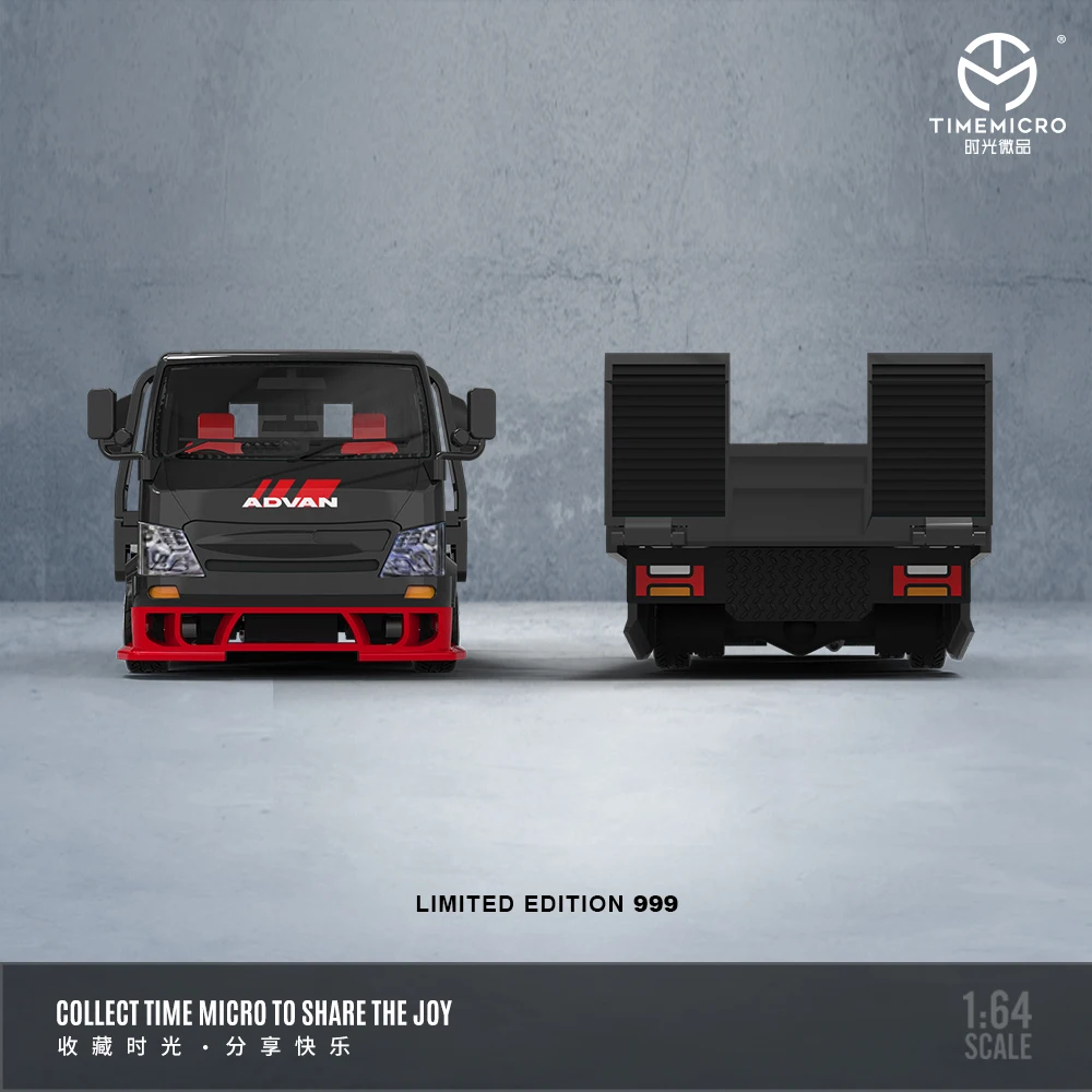 

TimeMicro 1:64 H300 Планшетный транспортный прицеп с усовершенствованной росписью, модель автомобиля из сплава для коллекции, дисплея, подарка