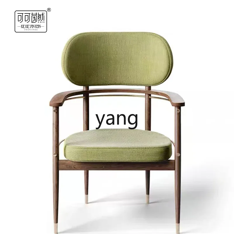 Yhl Metal Armchair Modern Minimalist Creative Dining Chair Home Model Room Coffee Shop Reception Chair Customization