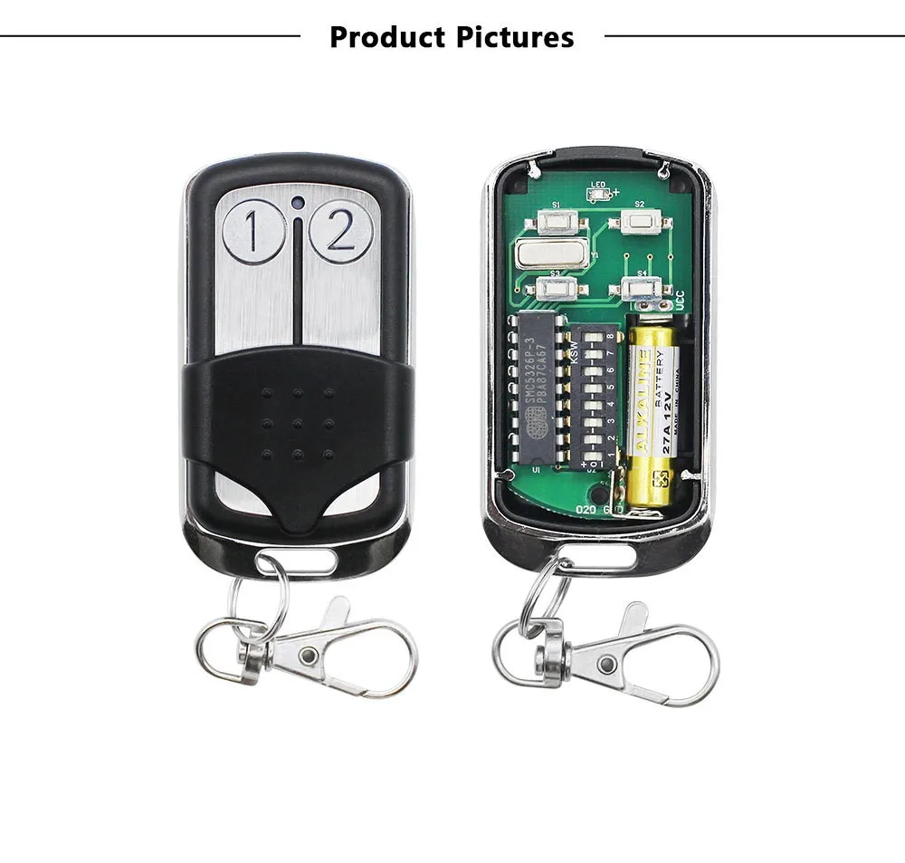 SMC5326 Dip Switch Auto Gate 433mhz 330mhz Remote Control Cloning Duplicator Key Remote Control Controller