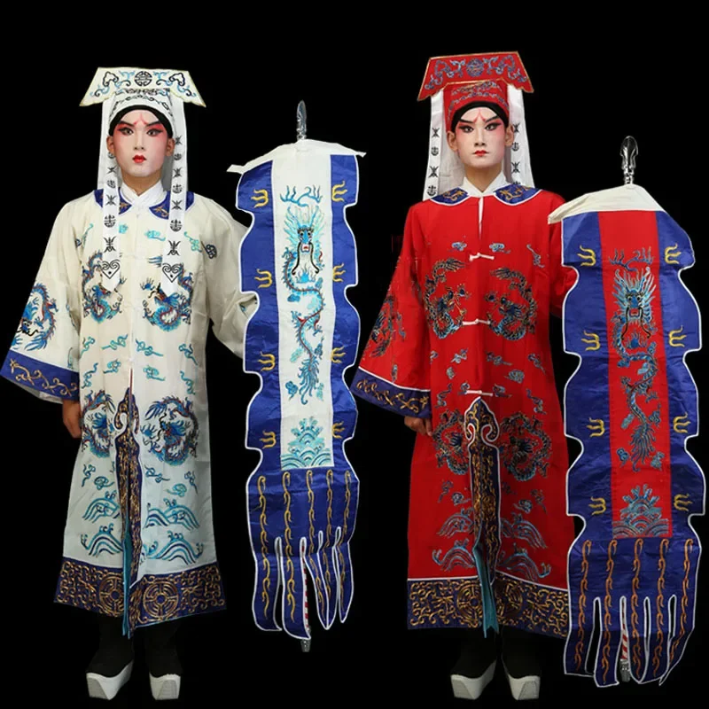 Peking Opera Big Soldier Clothes, Qinqiang, Shanxi Opera, Lv Opera, Theater Male Soldier Traditional Opera Performance Clothing