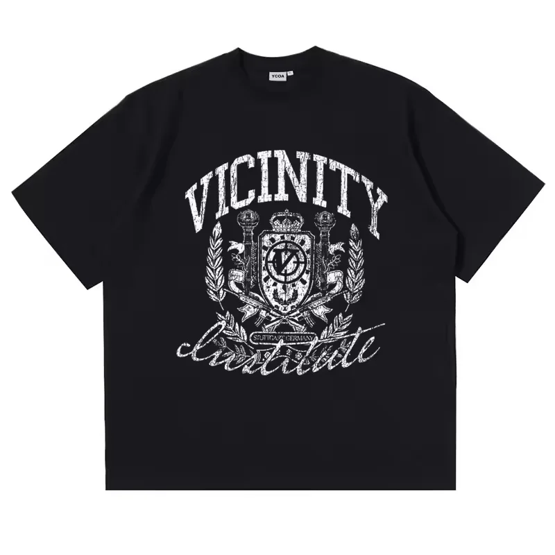 

Мужская футболка в стиле хип-хоп с коротким рукавом Y2k Harajuku, большой топ, персонализированный летний хлопковый уличный костюм с принтом креста и звезд