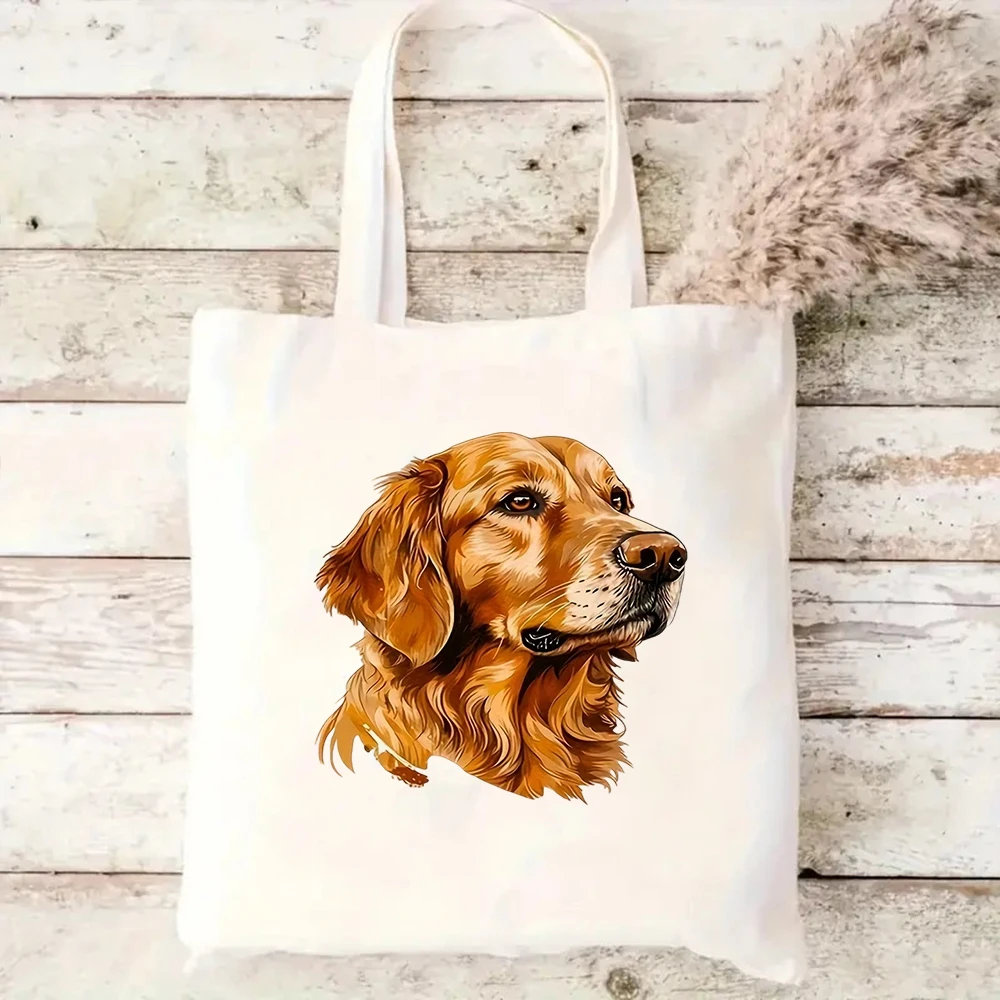 Funny Dachshund Dog Canvas Tote Bag Selfie Puppy Eco Friendly Reusable Shopping Shoulder Bags Large Handbag for Women