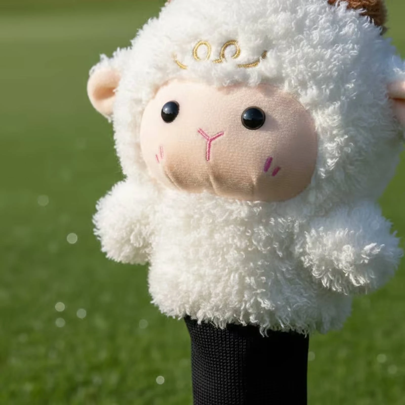 Sheep Golf Headcover Fuzzy Soft and Fuzzy Golf Headcover Sports Gear Sock-Type Knitted image 2