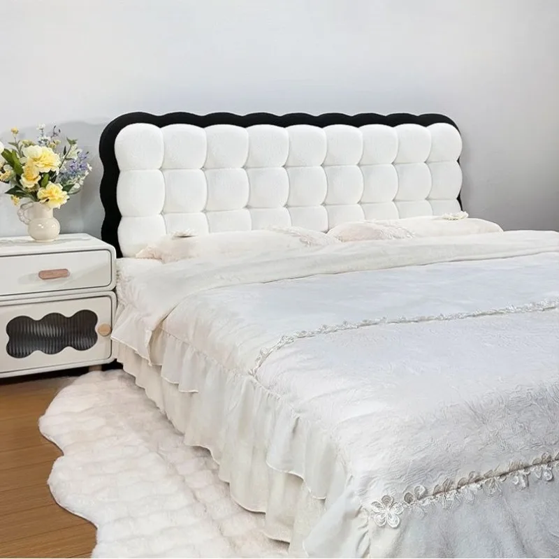 

Lamb Fluff Waist Bed Cushions Comfortable Backrest Large Cushion Bedroom Anti-fouling and Wear-resistant Home Decoration