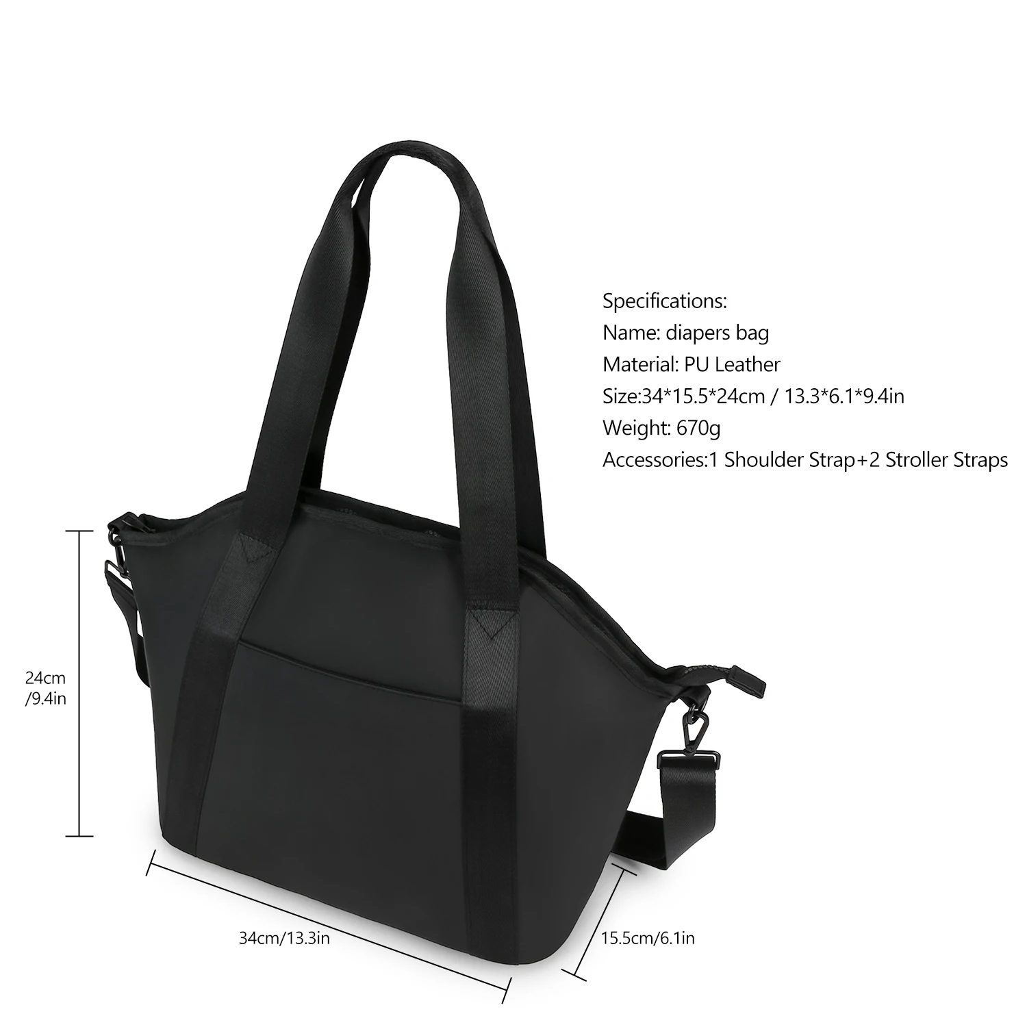 حقيبة الأم المحمولة باليد ، حقيبة الكتف الواحدة ، لوازم سفر الطفل ، حقيبة تخزين مقاومة للماء