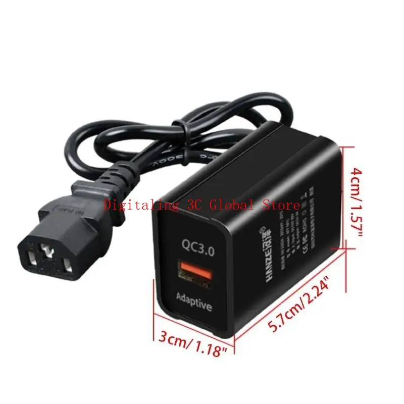 QC3.0 Fast Electric Bike Usb Ports Power Adapter 36-150V