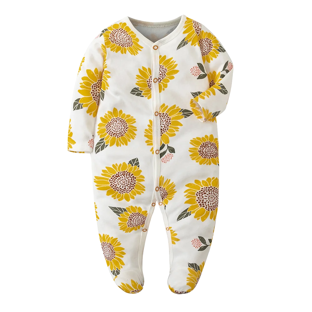 2024 Newborn Baby Boy Rompers Cotton Girls Clothes Long Sleeve Summer Soft Jumpsuit V-neck 0-12m Onesie Clothing