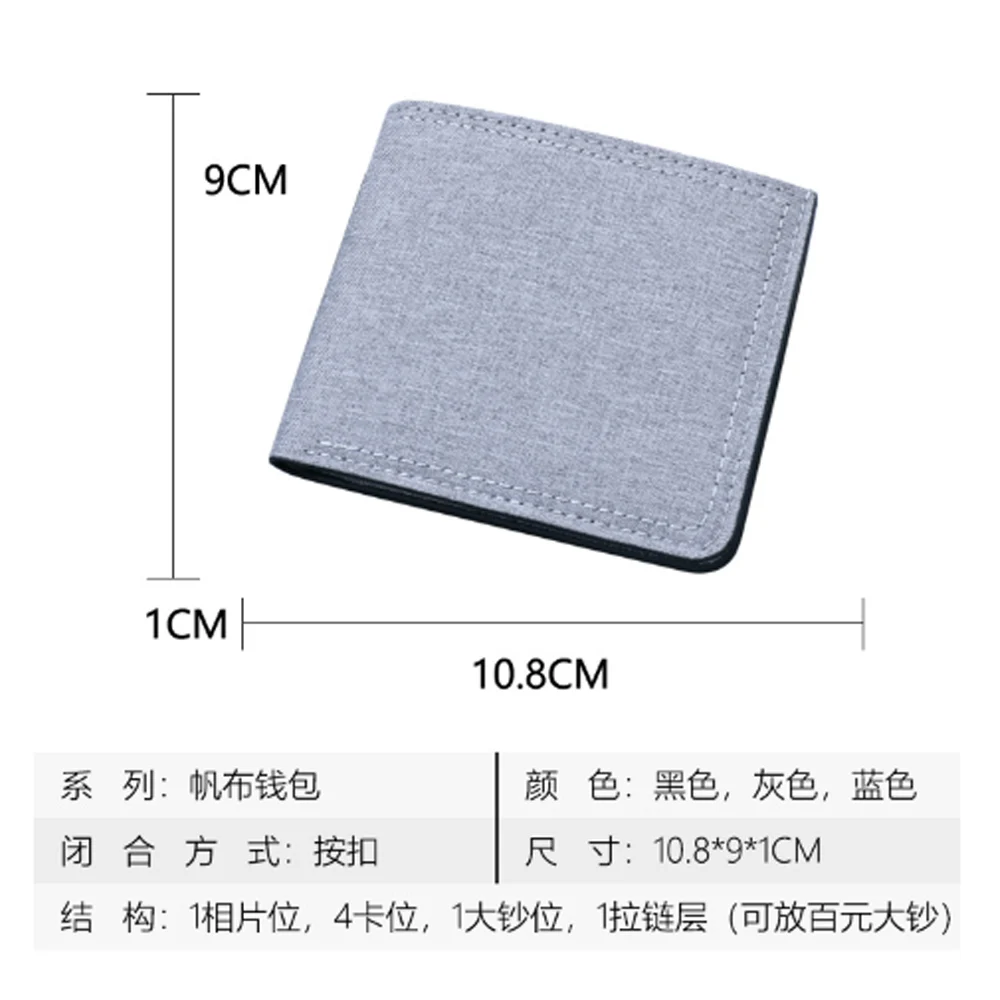 One Piece Nylon Wallet Anime Cartoon Printing Money Clip Portable Large Capacity ID Card Storage Bag Fashion Birthday Gifts view 2