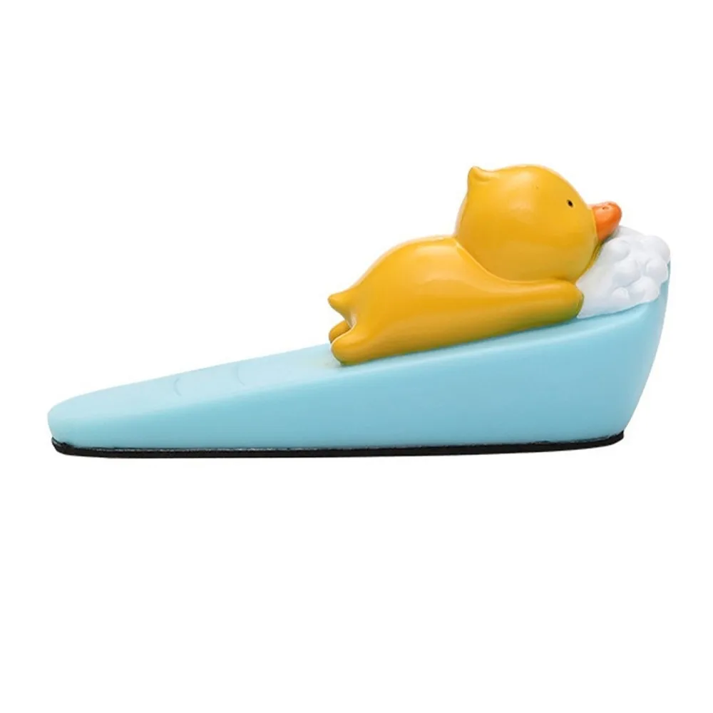 مضحك المحمولة الحيوان الباب سدادة القنفذ الدب لطيف الباب وقف جرو بطة يندبروف الباب سدادة مكتب ديكور #5