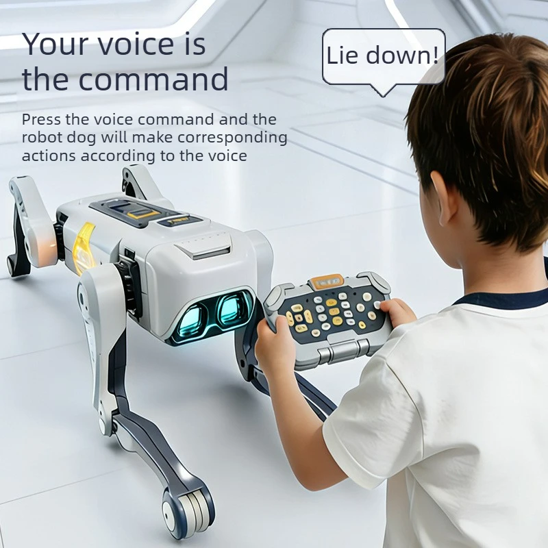 Cool Stuff jouet voiture drôle cadeau-AI Intelligent bionique Rc Robot chien, APP programmation vocale voitures Rc, voiture télécommandée, jouets pour enfants