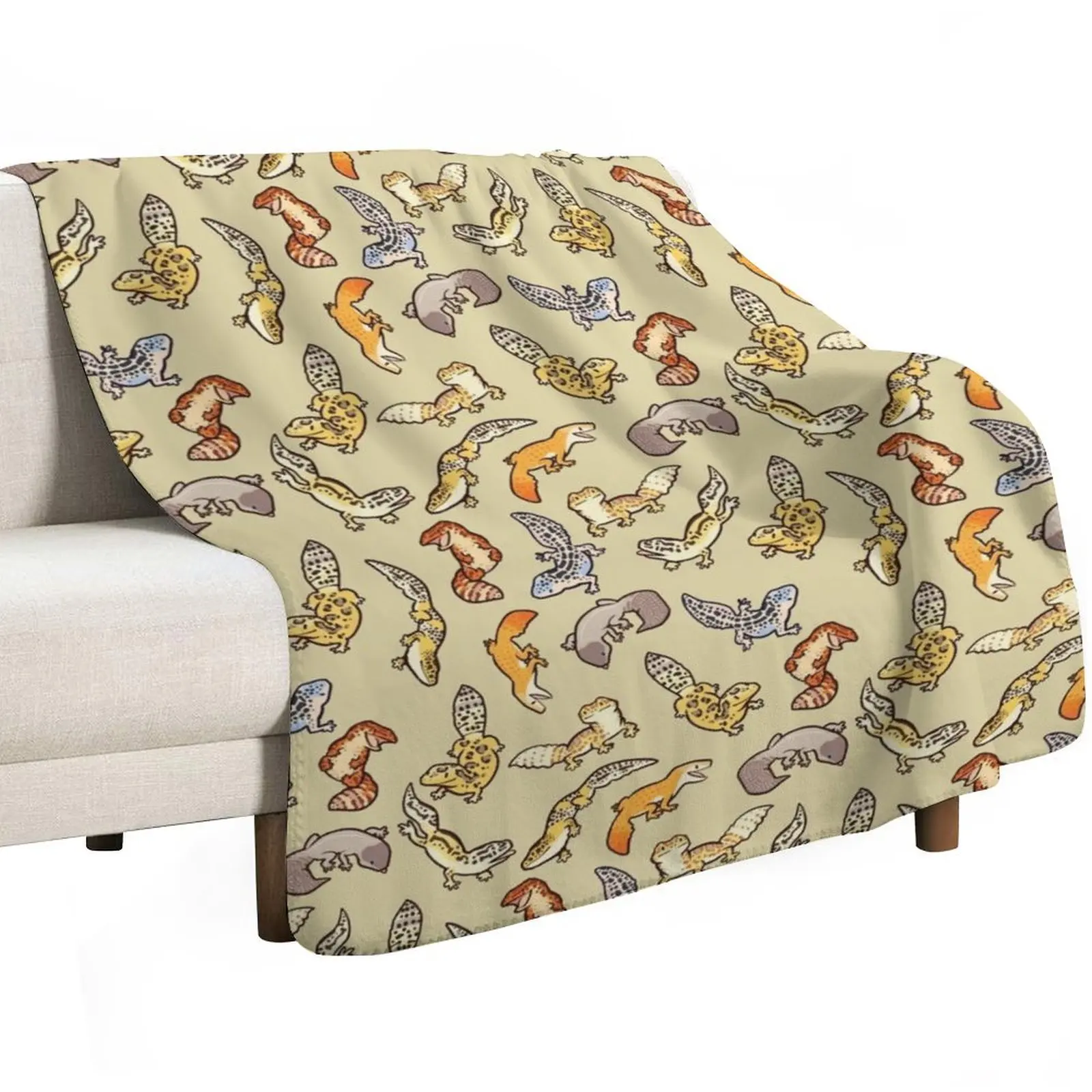 chub gecko babies Throw Blanket Large Soft Plush Plaid Luxury Throw Summer Beddings Furry Blankets