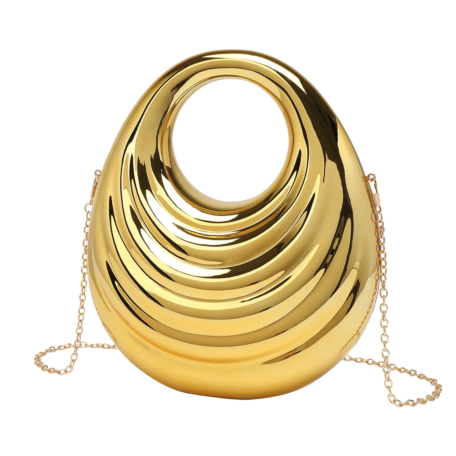 

Elegant Vintage Acrylic Threaded Handbag Hong Kong Style Asymmetrical High-End Feelings Crossbody Bag Fashionable Trendy