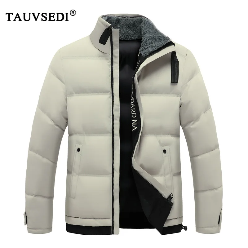 

Winter Men Solid Stand Collar Casual Padded Jackets Coats Mens Warm Thick Outerwear Parkas Male Puffer Windbreaker Parka Jackets