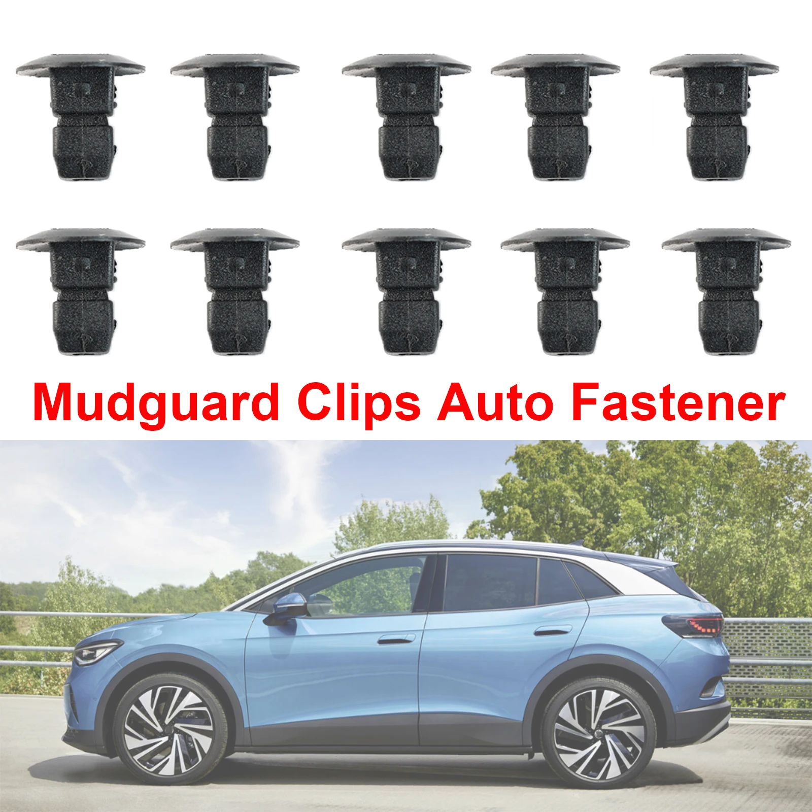 10x Grommet Nut Front Wheel Arch Lining & Mudguard Clips Auto Fastener Replacement For VW Audi SEAT Skoda Accessories N90833801