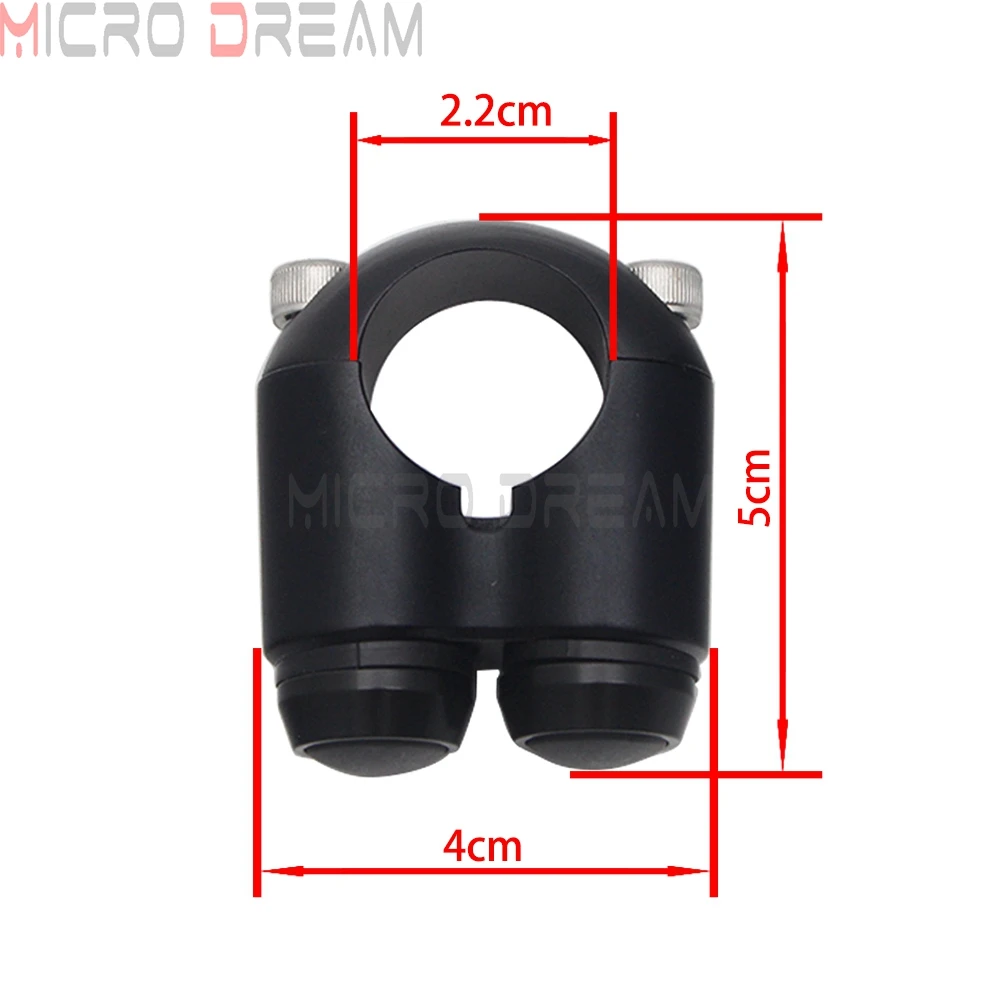 Dubbele Momentary Knoppen Motorfiets 7/8 "& 1" Stuur Schakelaar Motor Claxon Elektrische Start Kill Lamp licht AAN UIT