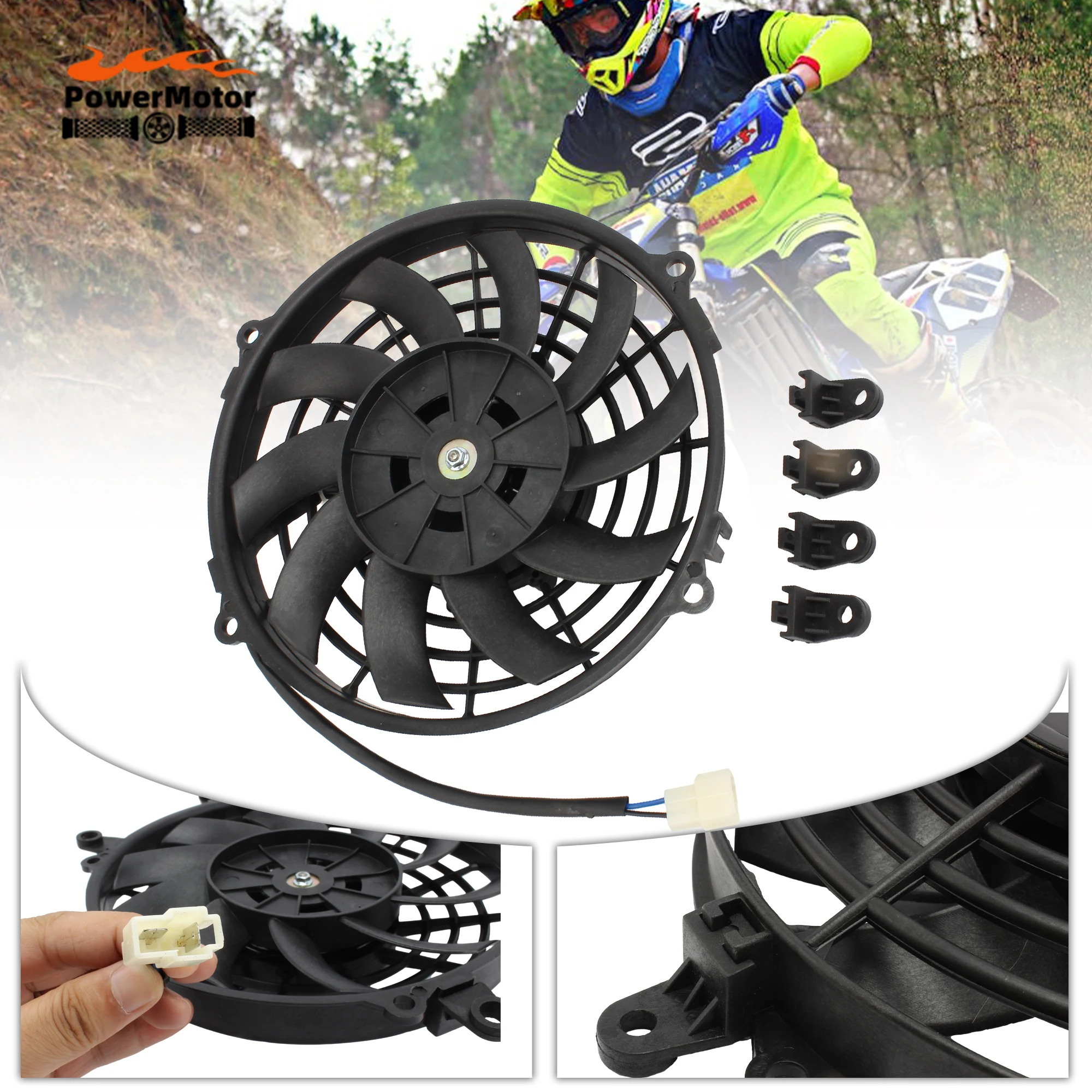 

Enduro Motorcycle Oil Cooler Fan 300cc Engine Parts for KTM EXC 300 Honda CRF300 Yamaha YZ300 ATV Scooter Dirt Bike Accessories