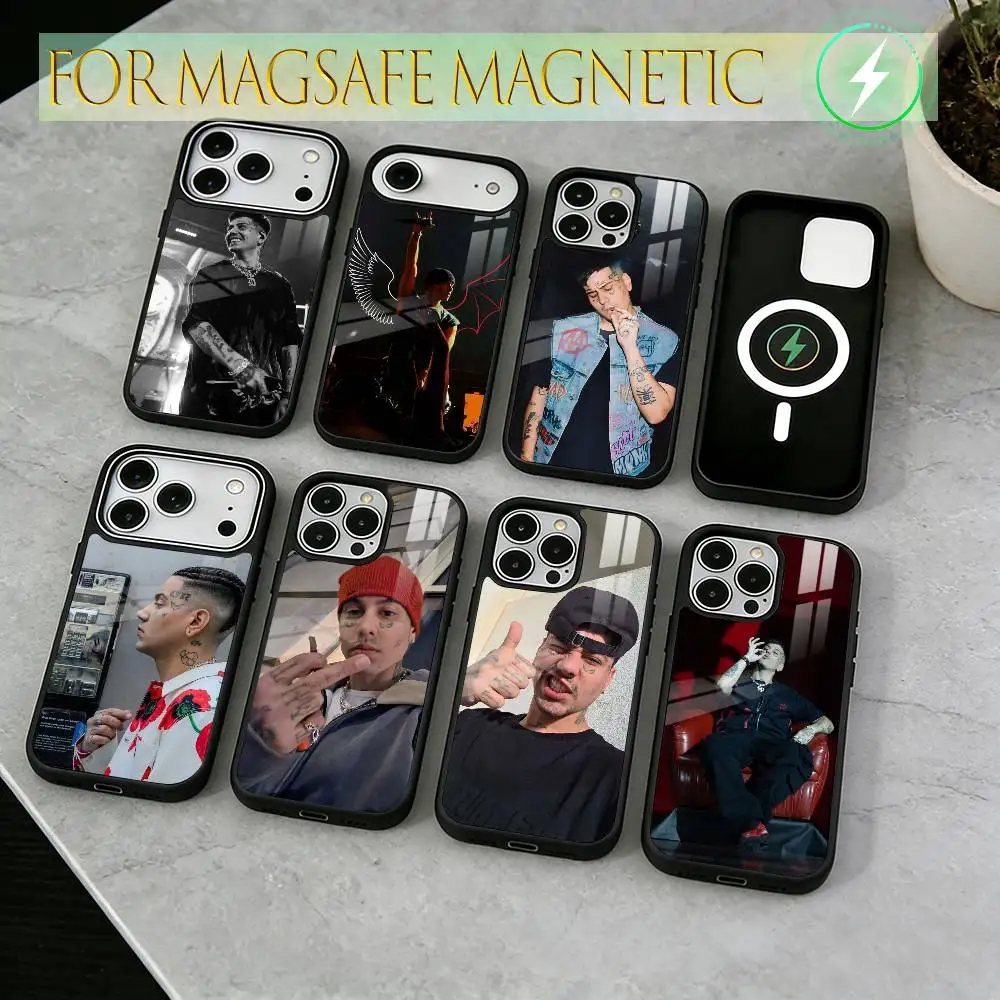 

Fashion Duki Rapper Phone Case For iPhone17,16,15,14,13,12,11 Plus,Pro Magnetic with Magsafe Wireless Charging