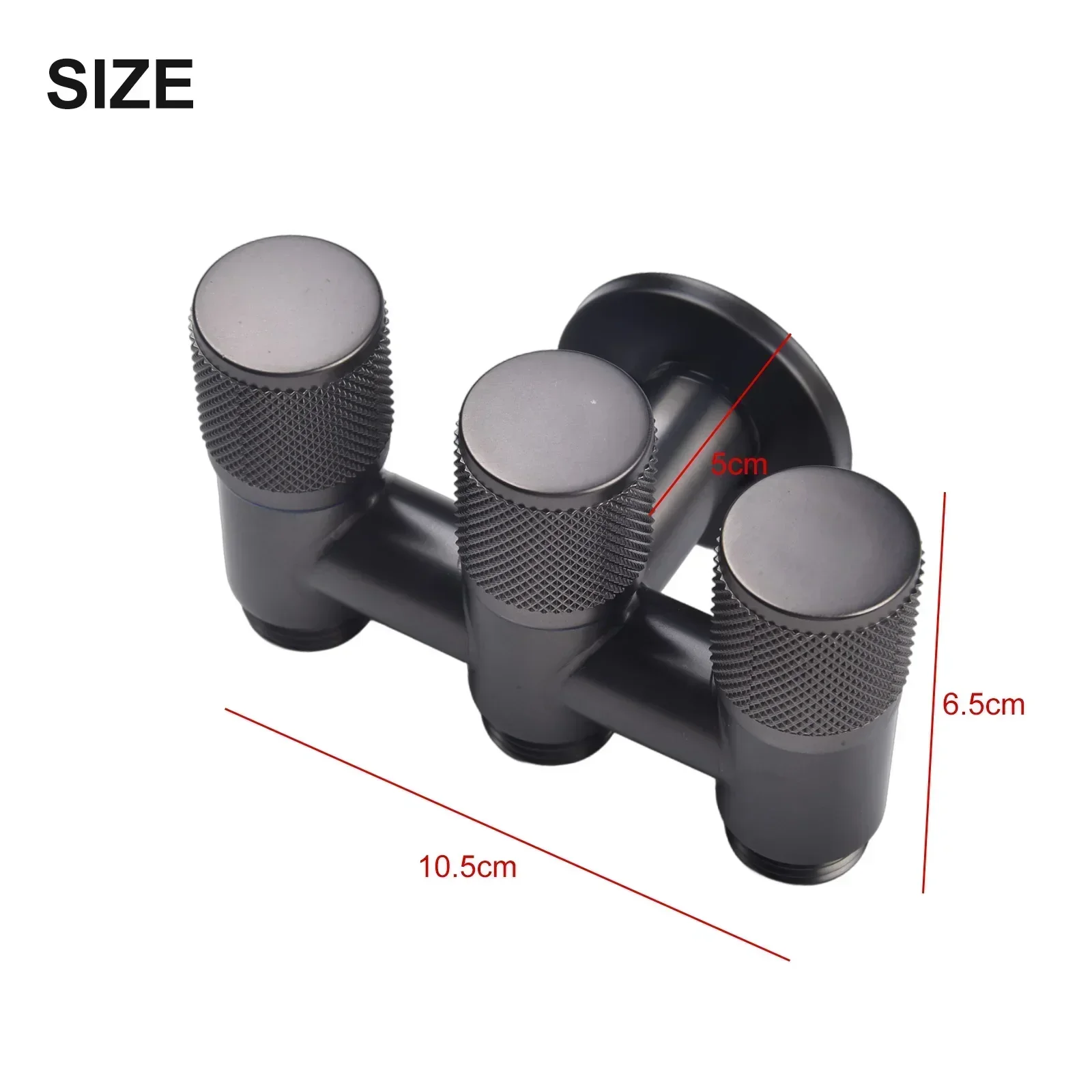 Practical 1 In Three Out Water Diversion Valve for Bidet Sprayers Rotary Switch Control Compatible with Bathroom Toilet