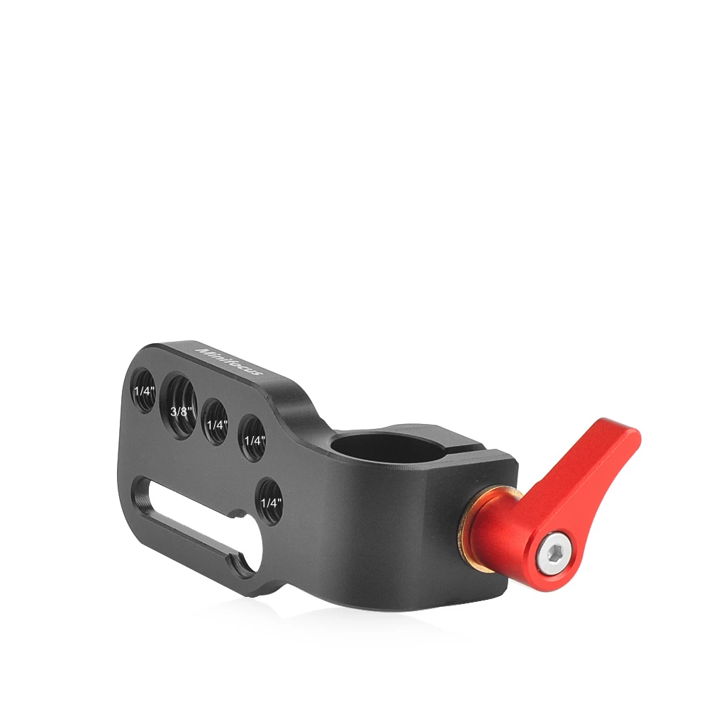 Minifocus 15mm Single Rod Clamp with 1/4 Thread Screw Hole for Camera Monitor DSLR Cage Plate Handle Grip Rail System Extension