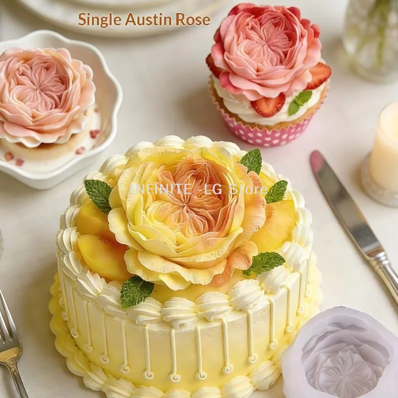 

3D Flower Shape Flower Silicone Molds DIY Ice Pastry Jelly Candy Moulds Chocolate Sugarcraft Silicone Soap Mold Kitchen