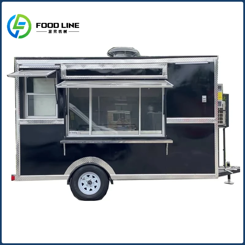 رائجة البيع صغيرة 2025 جديد متجر المواد الغذائية المتنقلة سيارة الوجبات السريعة للبيع شريط متنقل شاحنة البيرة مقطورة الوجبات السريعة مقطورة مربعة