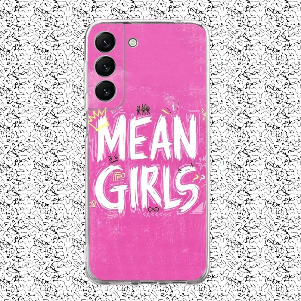 Kiss m-mean-funda de teléfono para niñas, funda transparente para Samsung S24,30,21,22,23,20 FE,lite,PIus,Ultra,5G,Note,9,10
