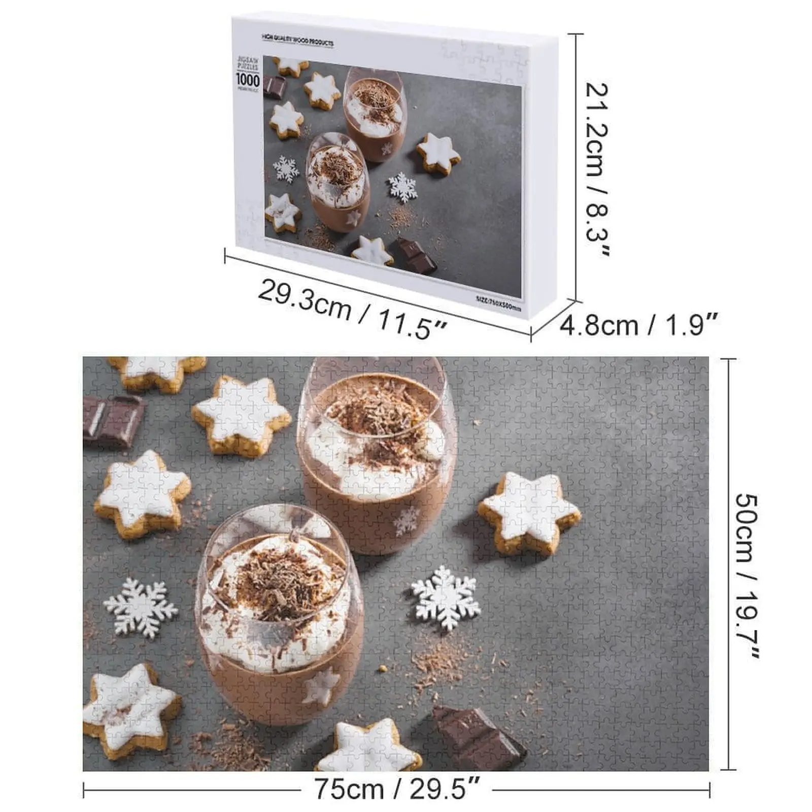 Rompecabezas de mousse de chocolate Nombre de madera personalizado Rompecabezas de nombre de madera