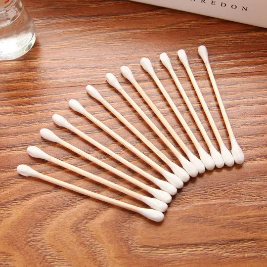 Cotton swab, makeup stick, double ended cotton swab, disposable cleaning cotton swab