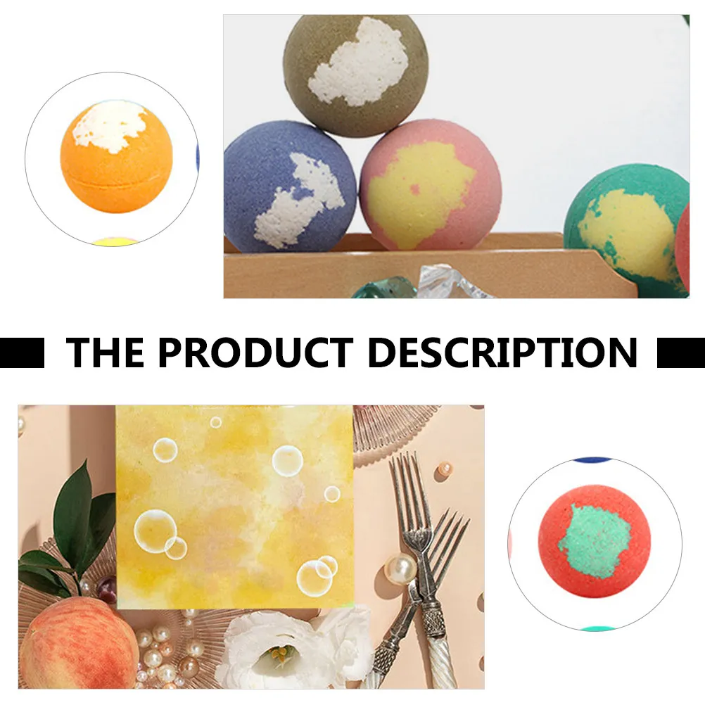 1Set Foot Bath Balls Natural Exfoliating Oil Control Bathing Bubble Balls Relieve Fatigue Nourish Skin Blood Circulation Home